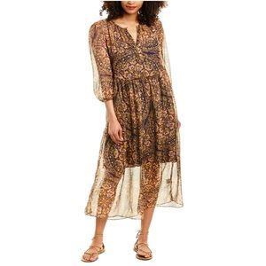 NWT Johnny Was Jolene Silk Midi Dress